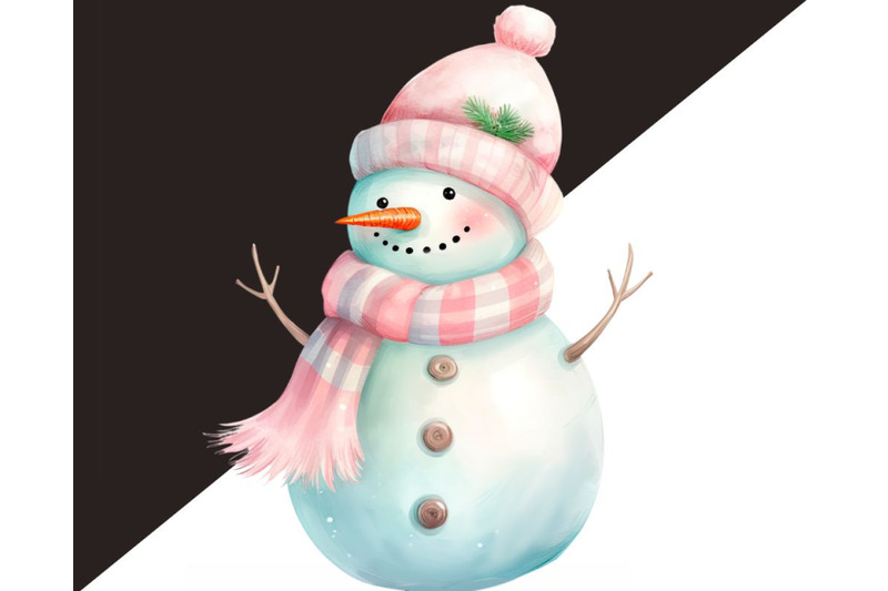 pastel-christmas-clipart-bundle-holiday-snowman-png-christmas-shop