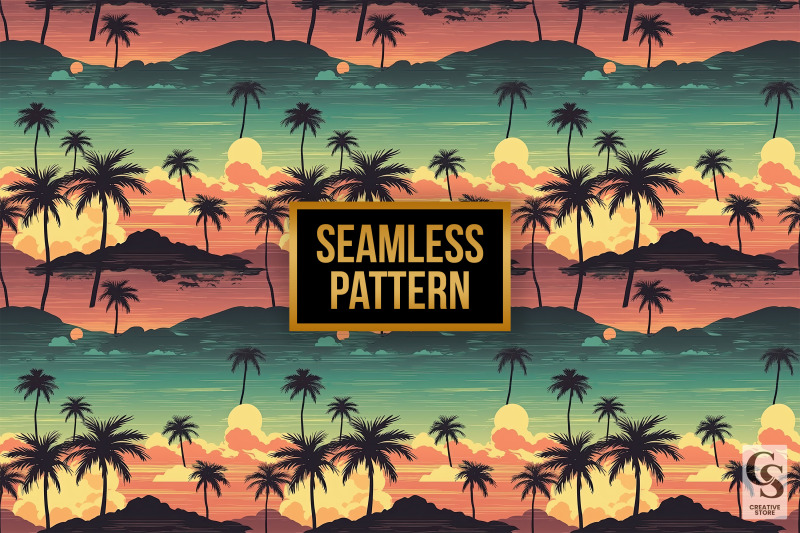 retro-vintage-sunset-digital-papers