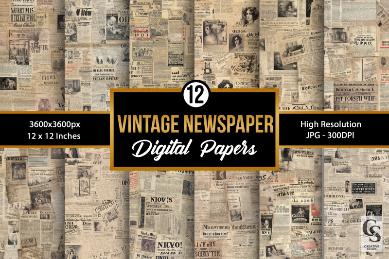 vintage-newspaper-pattern-digital-papers