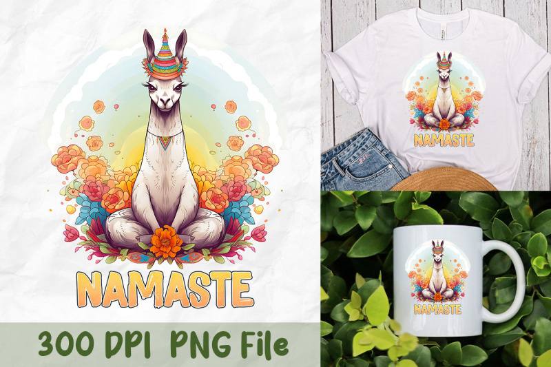 llama-yoga-pose-fun-art