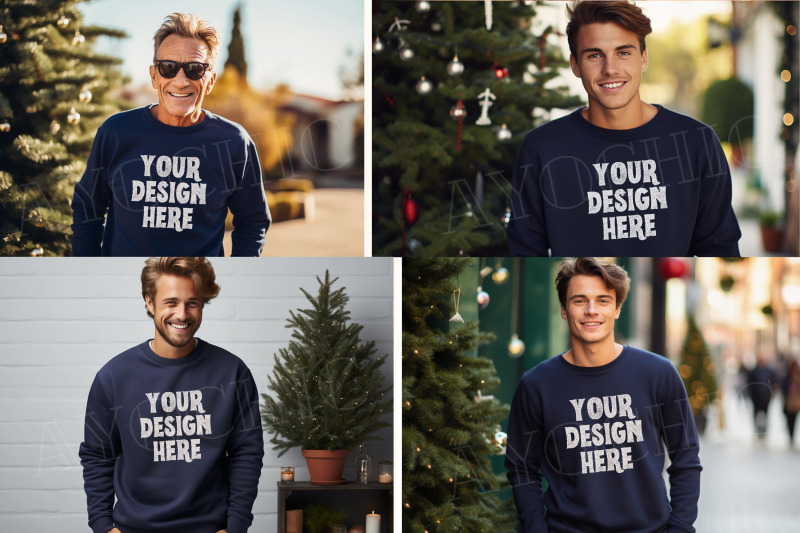 christmas-gildan-18000-man-sweatshirt-mockup