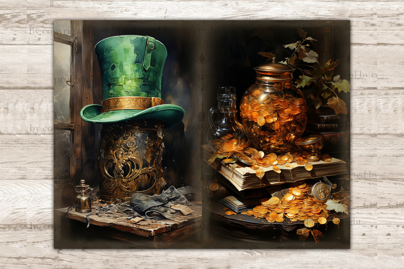 st-patricks-day-junk-journal-pages-victorian-ephemera