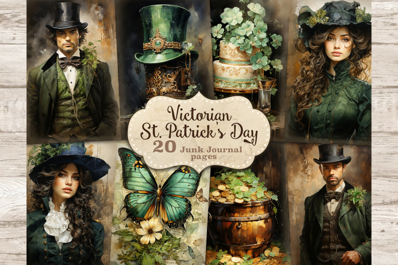 st-patrick-039-s-day-junk-journal-paper-victorian-printable