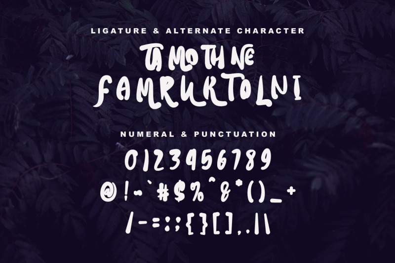 tamoth-utamo-handwritten-display-font