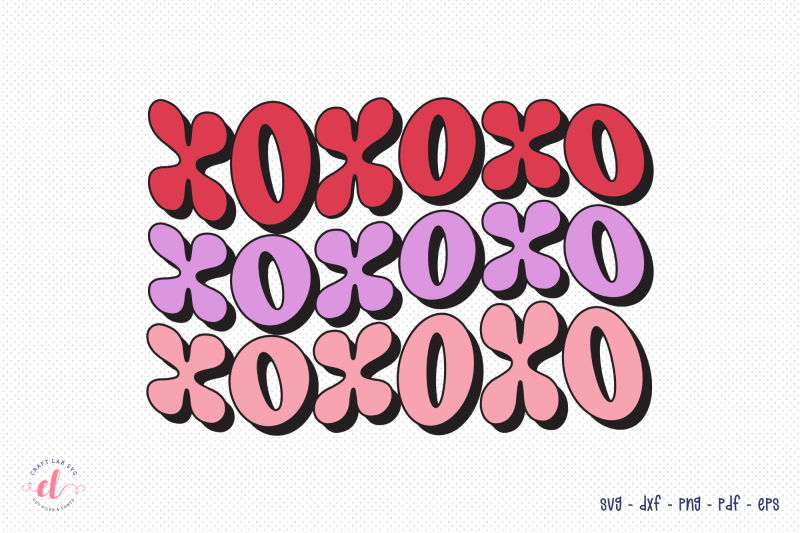 xoxoxo-retro-valentine-svg-design