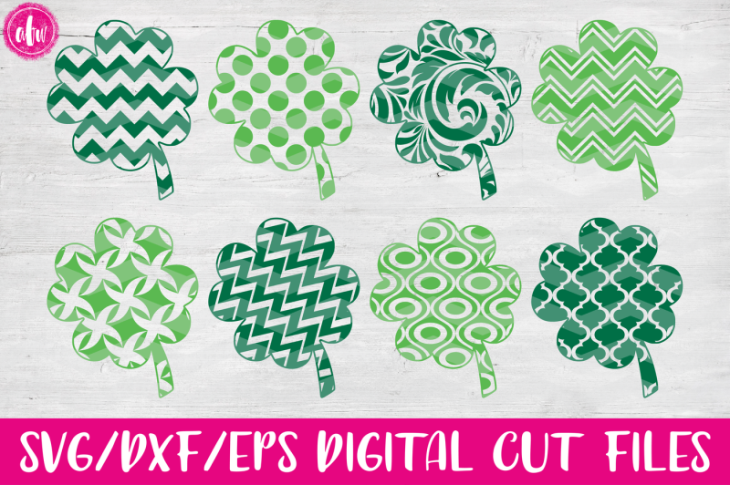 patterned-clovers-svg-dxf-eps-cut-files