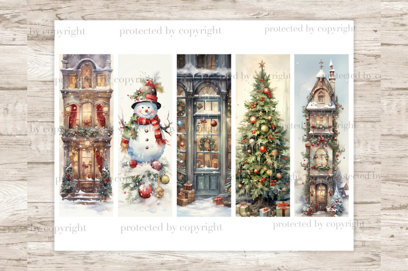 vintage-christmas-bookmarks-printable-bookmark-sheet