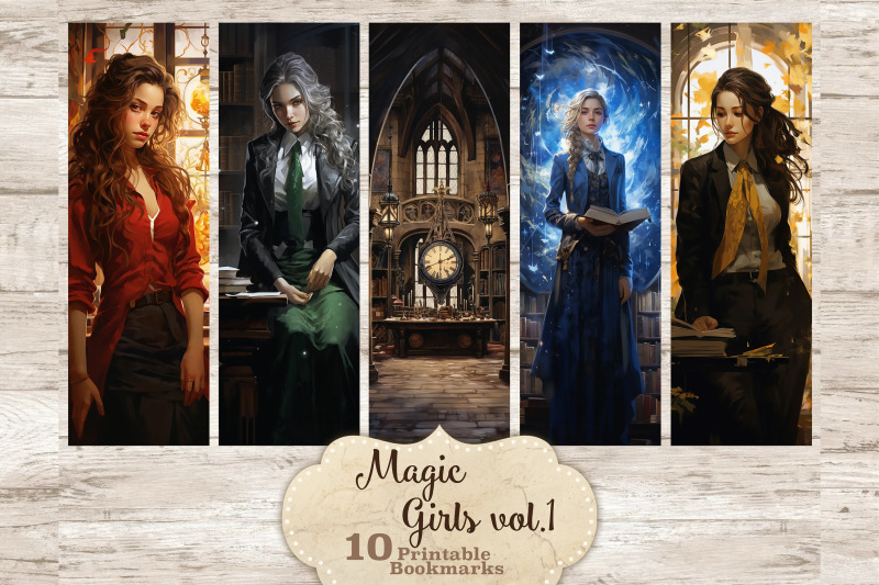magic-girls-bookmarks-wizard-printable