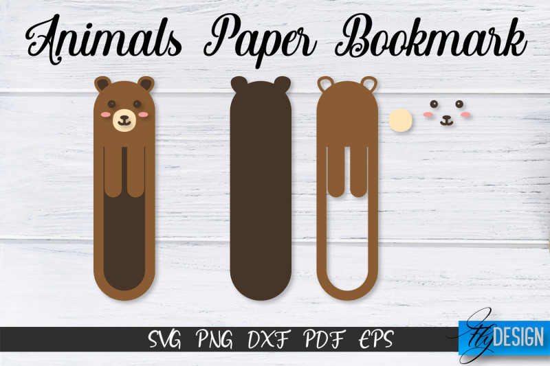 animals-paper-bookmark-svg-bookmark-svg-design-book-lover