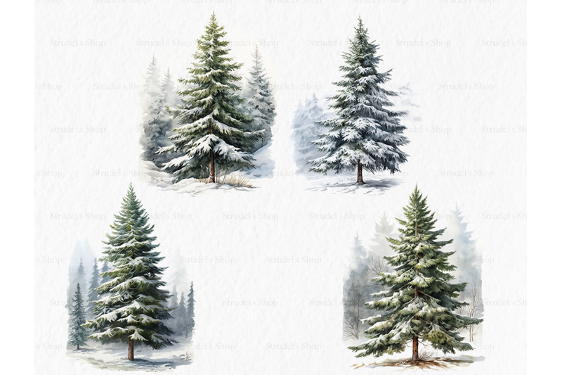 winter-watercolor-trees-clipart-png