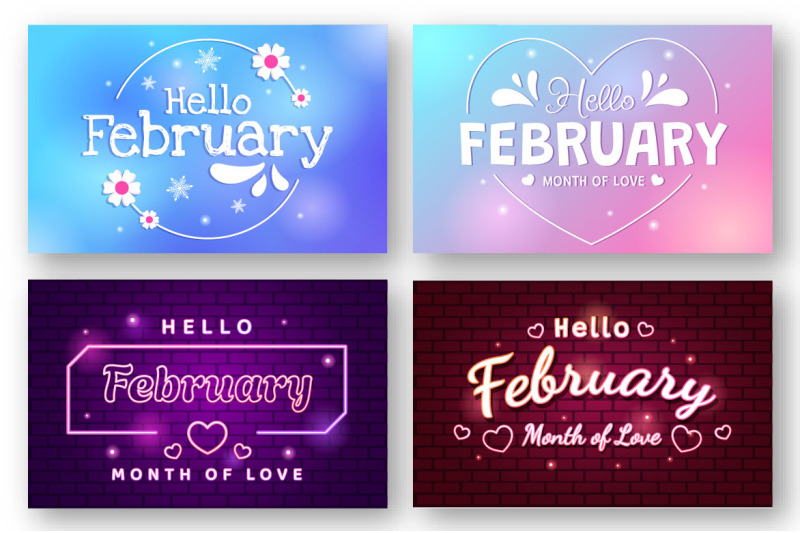 16-hello-february-month-illustration