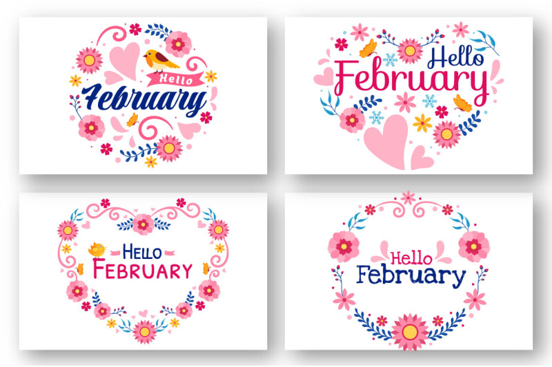 16-hello-february-month-illustration