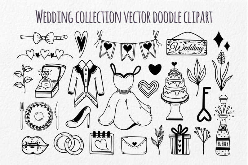 wedding-collection-vector-doodle-clipart-svg-png