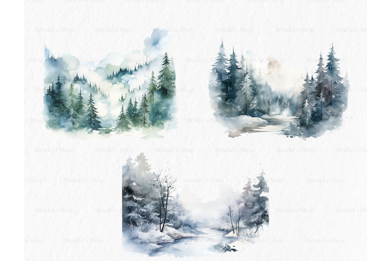 watercolor-forest-clipart-png