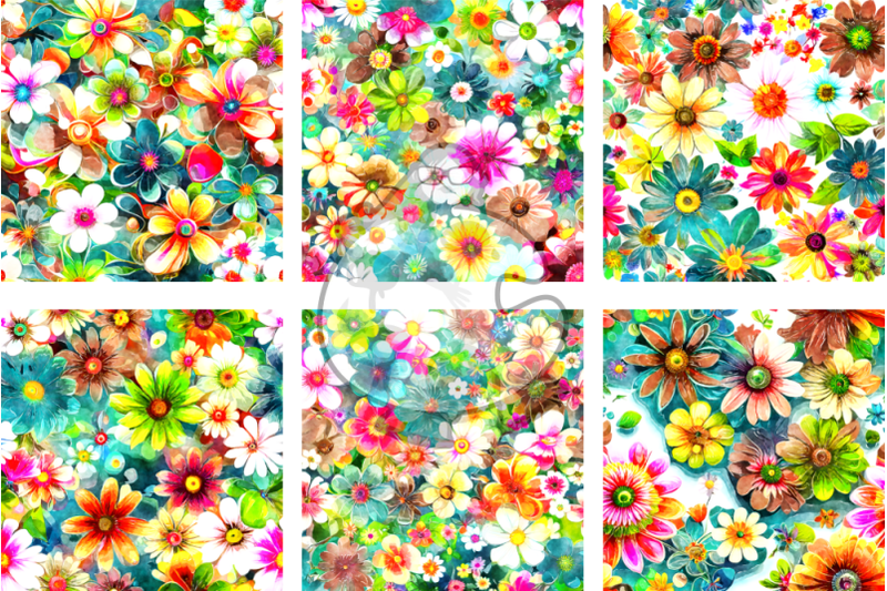 watercolor-forest-flowers-digital-pattern-papers