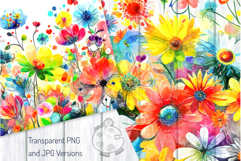watercolor-floral-meadow-digital-papers