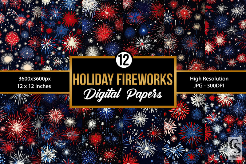 red-and-blue-holiday-fireworks-seamless-patterns