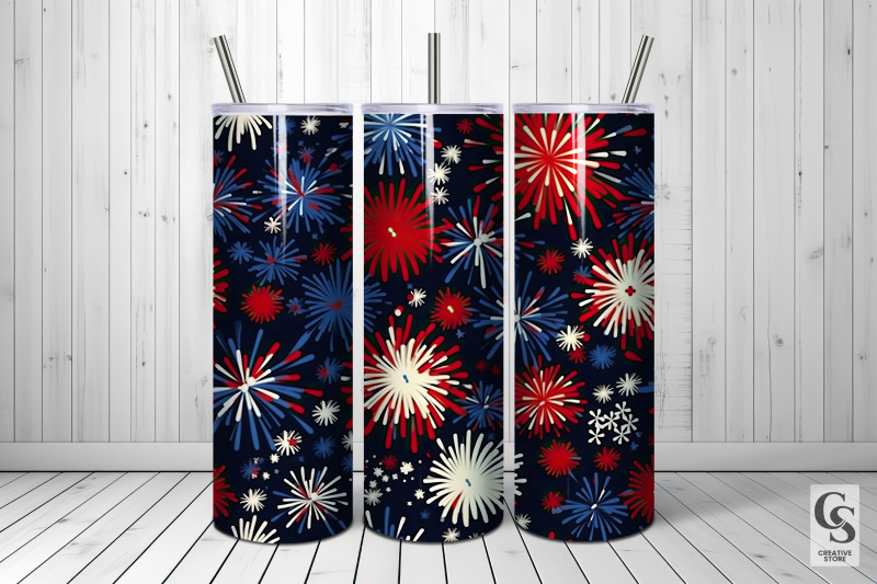 red-and-blue-holiday-fireworks-seamless-patterns