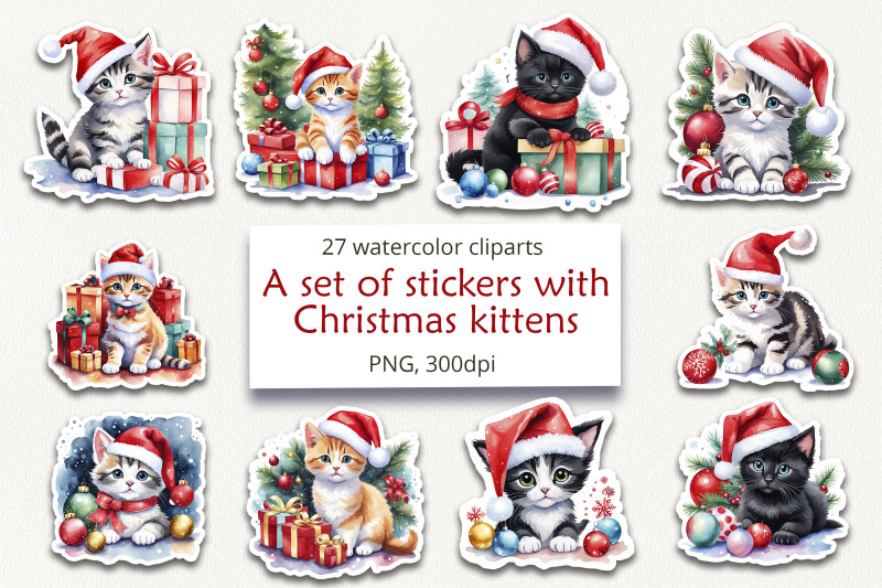 a-stickers-with-christmas-kittens