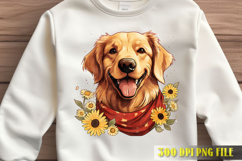 sunflower-golden-retriever