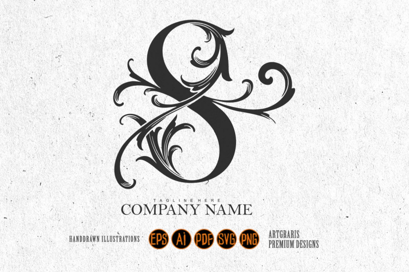 serenade-elegance-vintage-letter-s-monogram-logo-silhouette