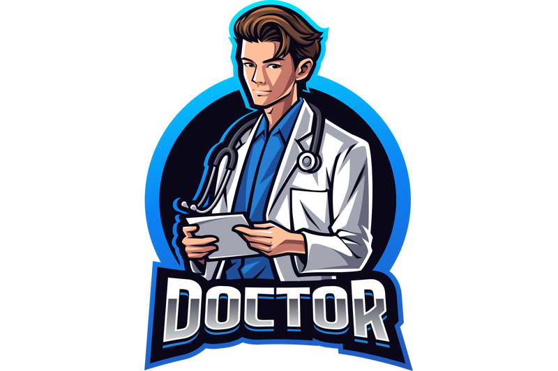 doctor-esport-mascot-logo-design