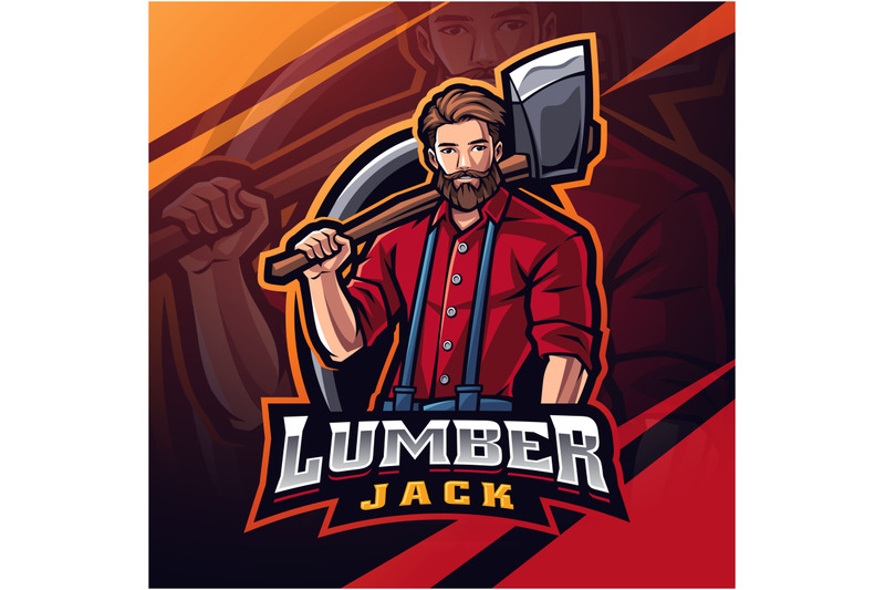 lumber-jack-esport-mascot-logo-design