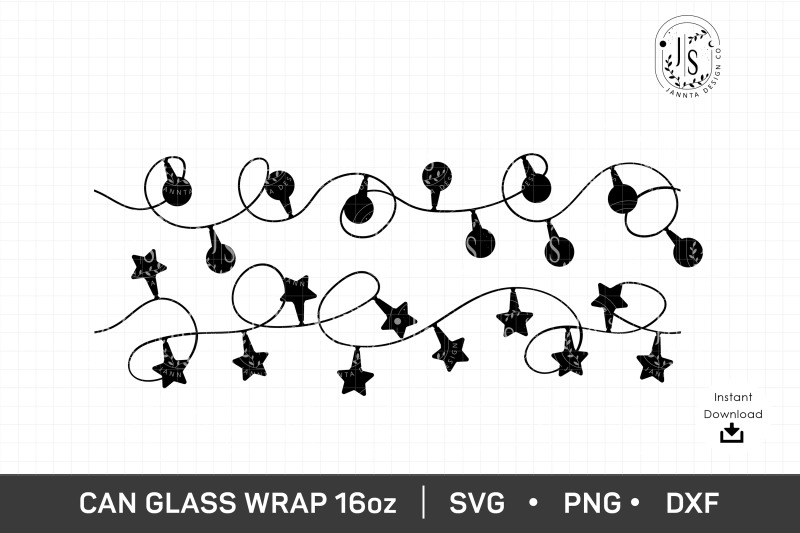 string-lights-svg-16oz-can-glass-christmas-svg-christmas-garland
