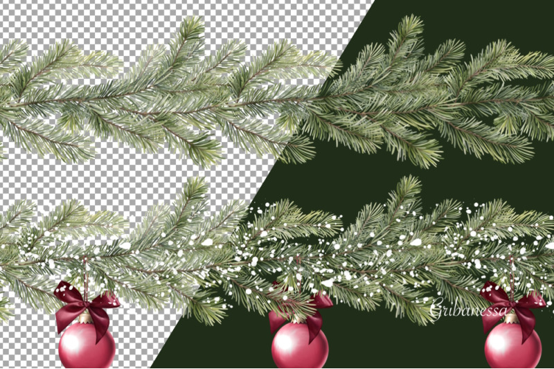 christmas-tree-garland-clipart-2-seamless-fir-borders-png