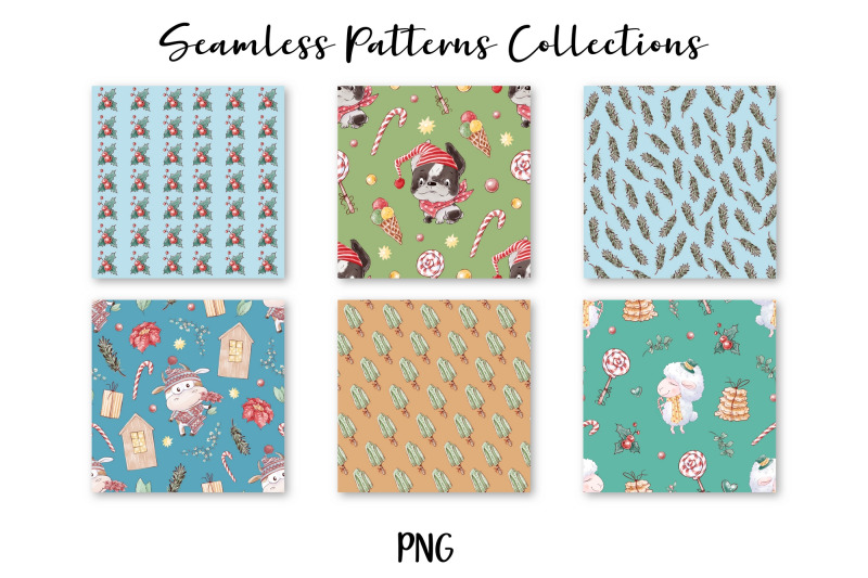 cute-christmas-animals-set-of-seamless-patterns-digital-paper