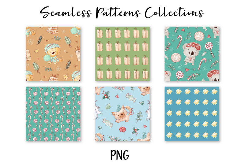 cute-christmas-animals-set-of-seamless-patterns-digital-paper