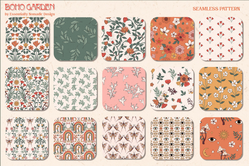 boho-garden-floral-pattern-and-clipart-collection