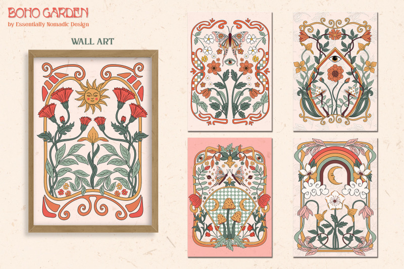 boho-garden-floral-pattern-and-clipart-collection