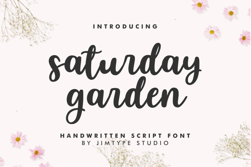 saturday-garden-cute-branding-font