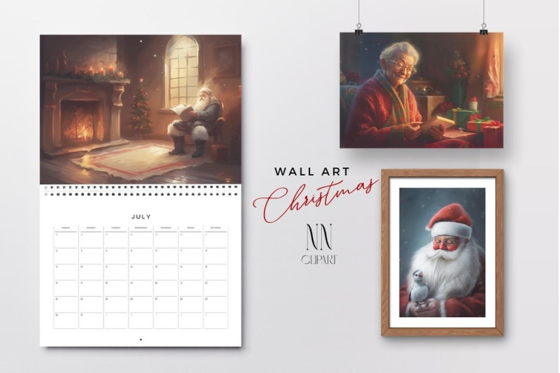 christmas-print-set-winter-gallery-wall-rustic-wall-decor