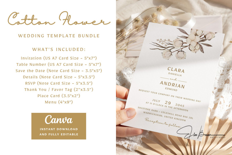 cotton-flower-wedding-invitation-bundle-canva-template