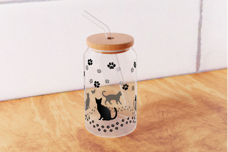 cats-perfect-for-svg-16oz-glass-can-wrap-cat-paws-tumbler-wrap