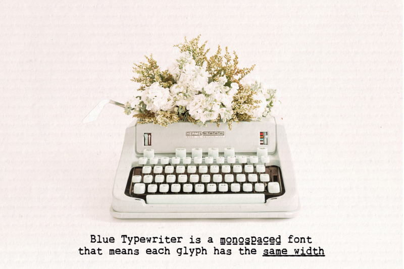 blue-typewriter-svg-font