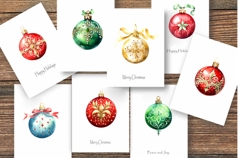 watercolor-christmas-balls-clipart-bundle