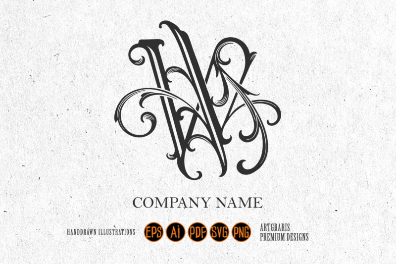 opulent-elegant-classic-letter-w-monogram-logo-monochrome