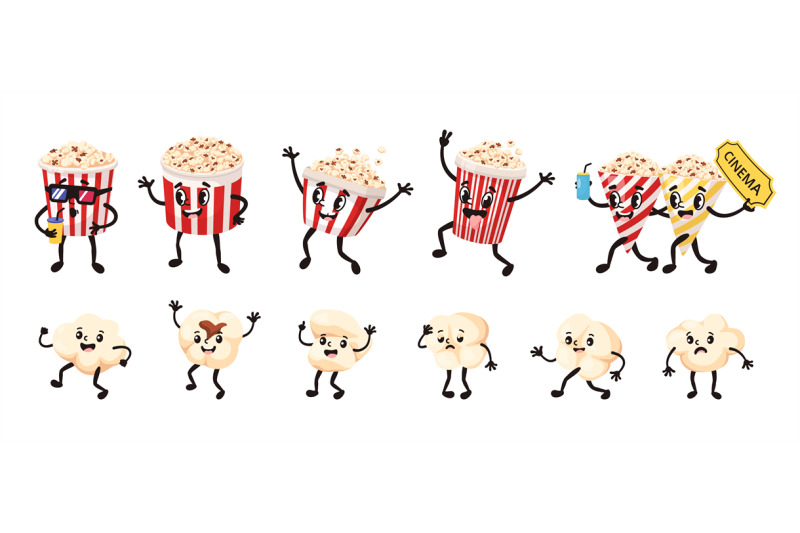 cartoon-popcorn-mascot-funny-popping-corn-and-popcorn-bucket-characte