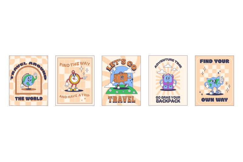 cartoon-travel-posters-world-exploration-and-adventure-sticker-with-t