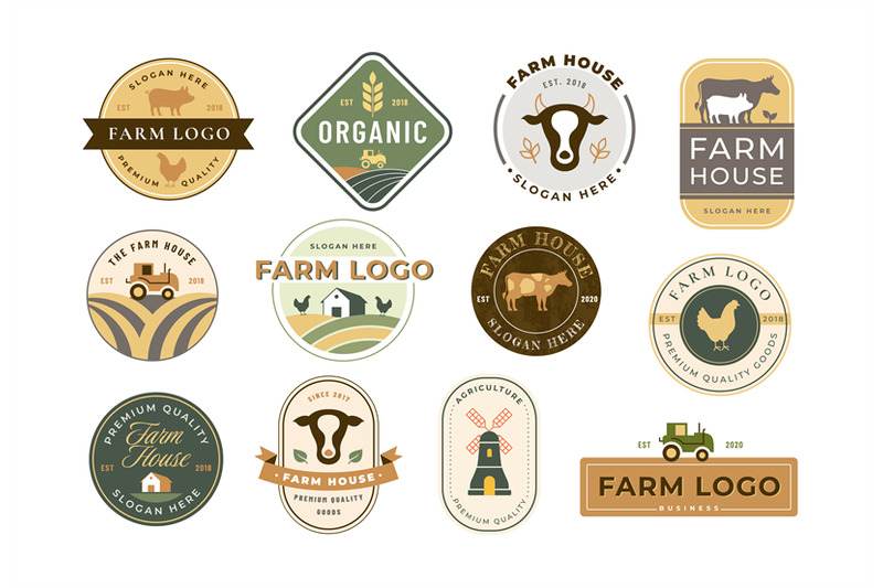 farm-icons-rustic-homestead-organic-farming-meat-and-poultry-house