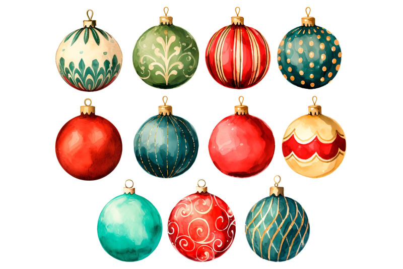 26-watercolor-christmas-decorations