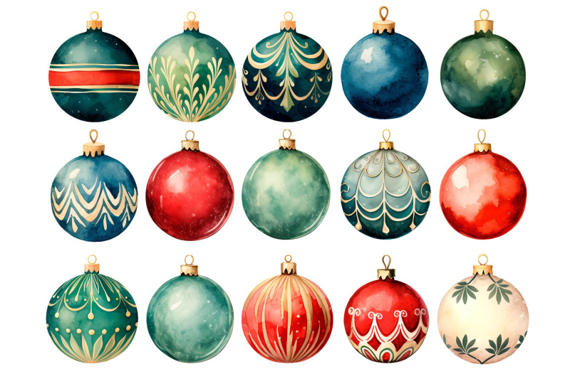 26-watercolor-christmas-decorations