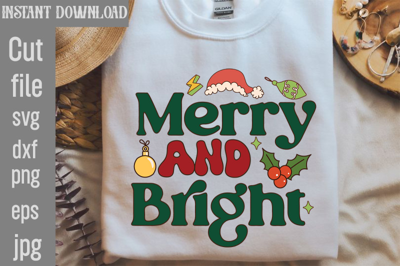 merry-and-bright-svg-cut-file-christmas-retro-designs-christmas-sublim