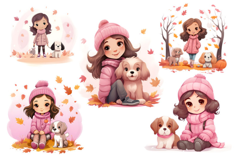 little-cute-girl-with-dog-bundle
