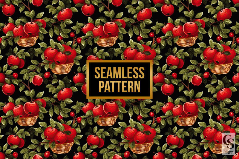 apple-harvest-seamless-patterns