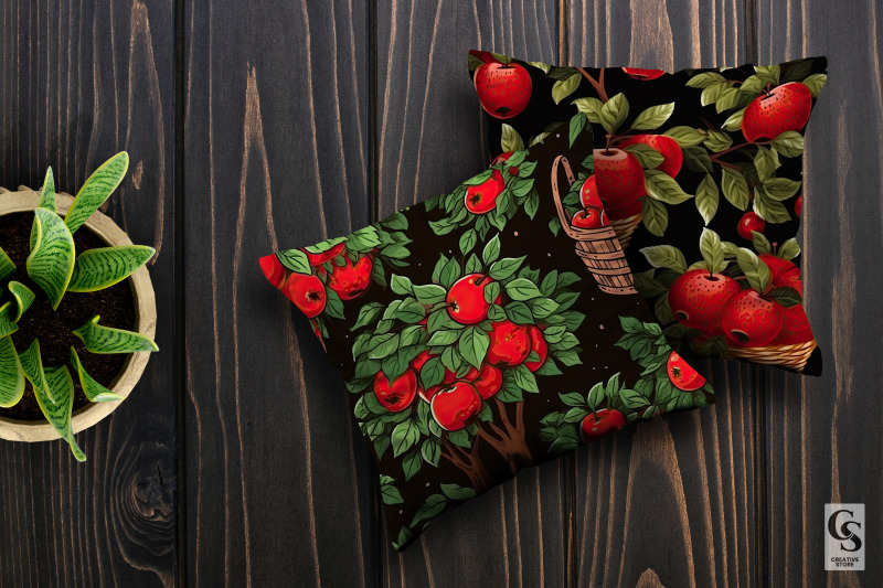 apple-harvest-seamless-patterns