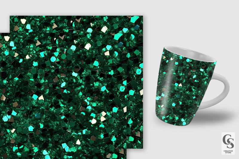 emerald-glitter-seamless-patterns